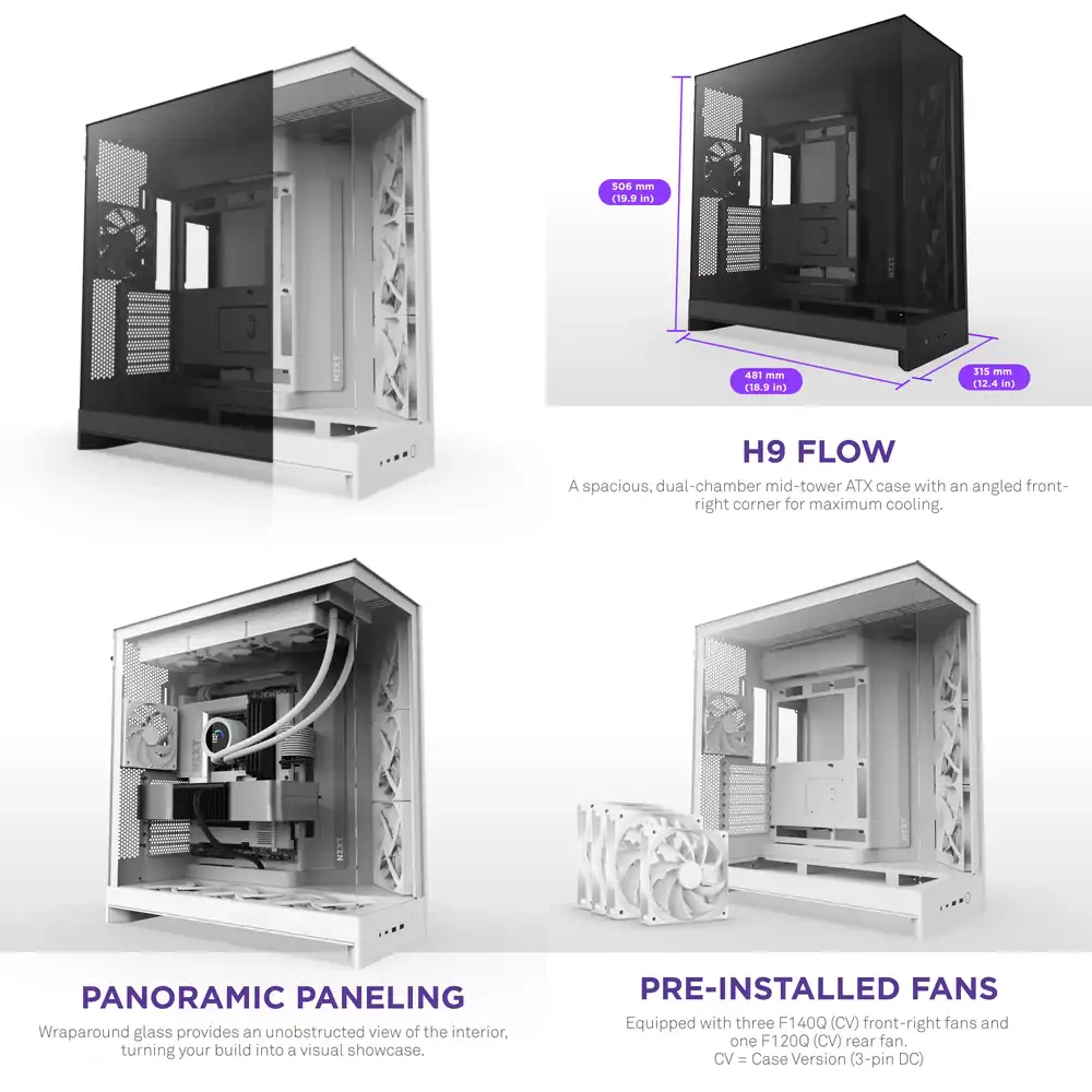 Pc Gaming Nz - 2025 뉴 NZ/XT H9 플로우 블랙