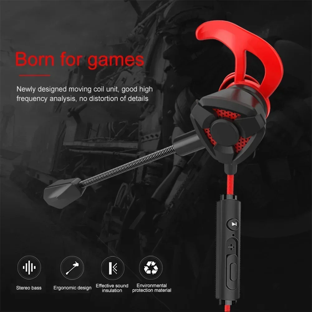 Pc Gaming Earbuds - 마이크 포함 게이머 헤드폰, 유선 이어폰,