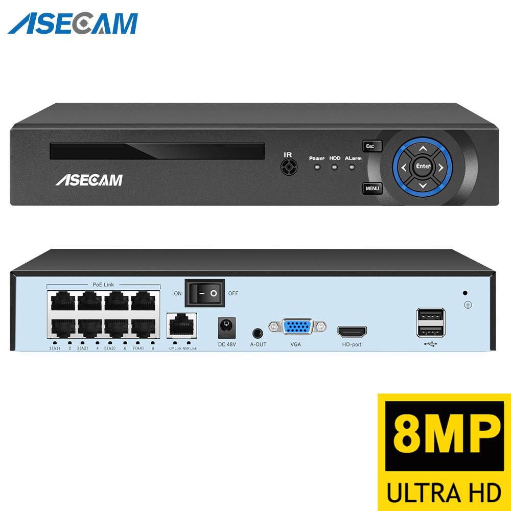 Webcam 4K - 슈퍼 8MP POE NVR 비디오 레코더