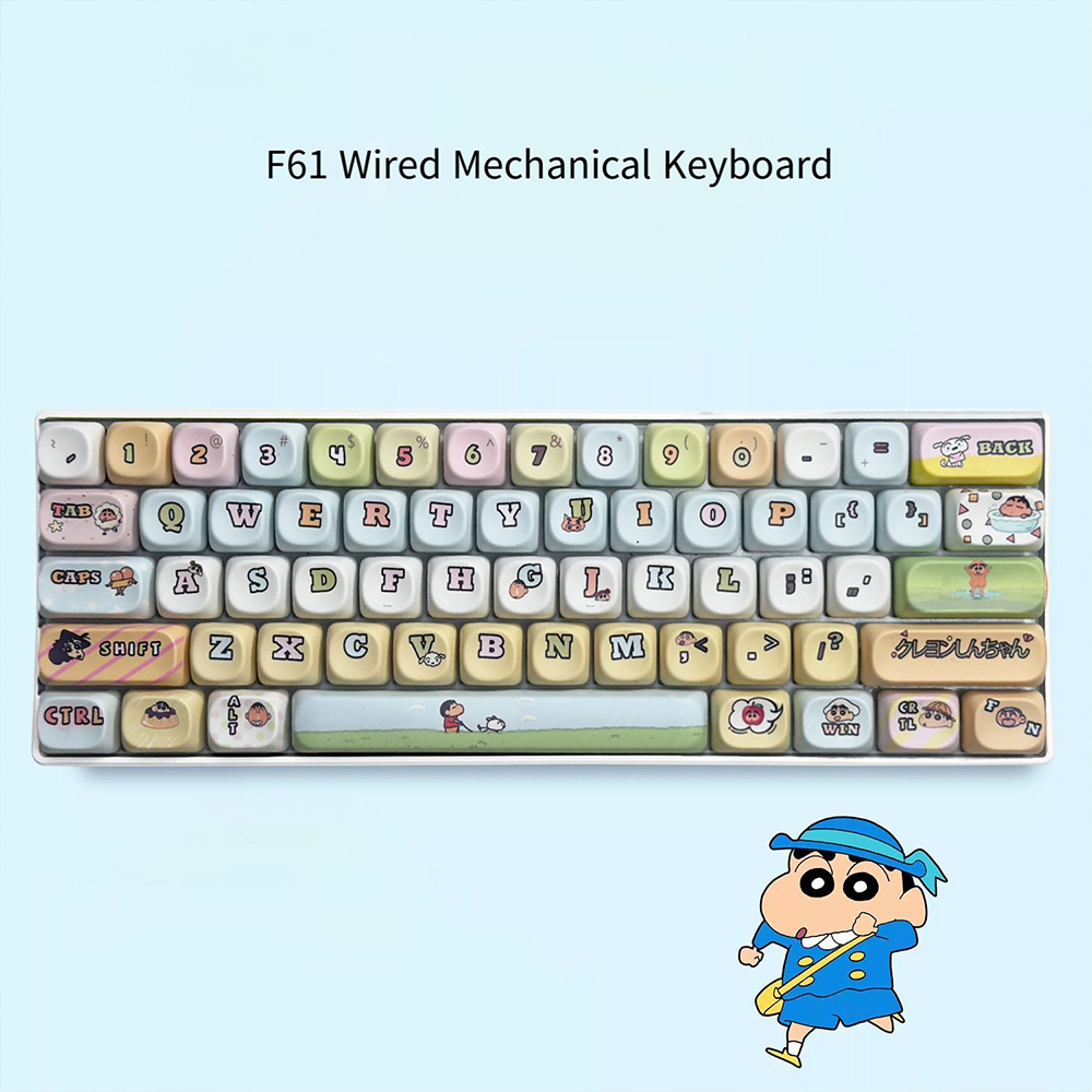 Japan Pc Gaming - 크레용 신짱 61키 기계식 키보드 Rgb