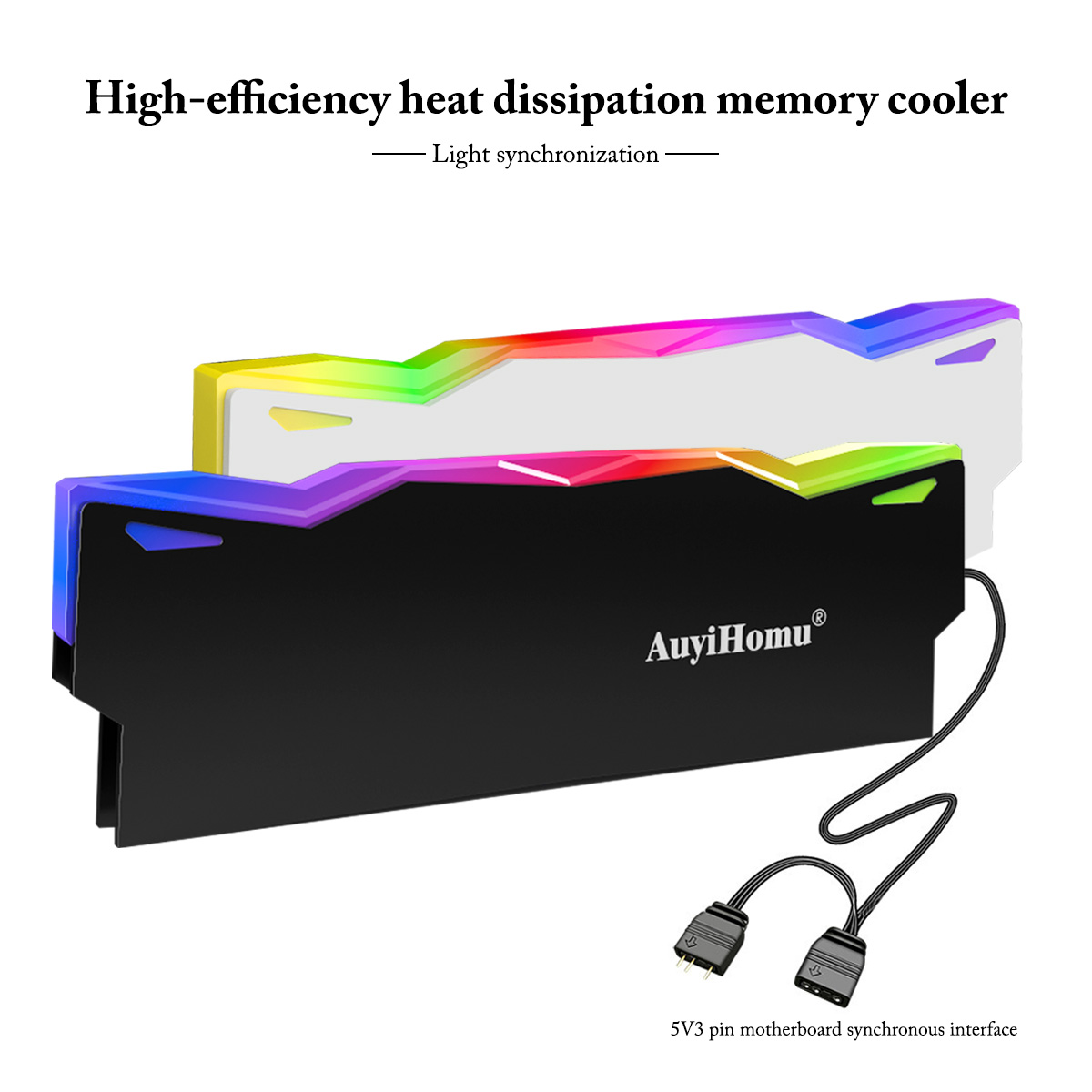 Pc Gaming Ddr5 - AuyiHomu RGB 히트싱크, 5V 3핀 ARGB