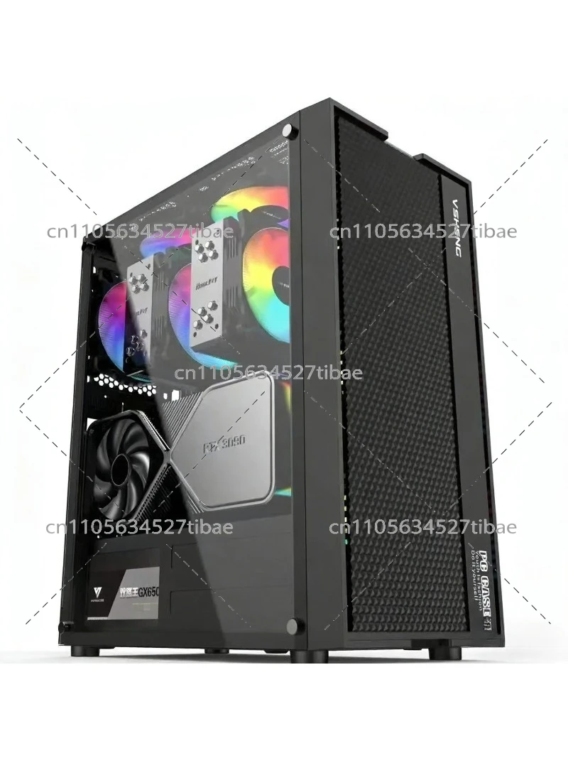 Pc Gaming Cpu - 블랙 E-ATX 컴퓨터 케이스 (유리 측면