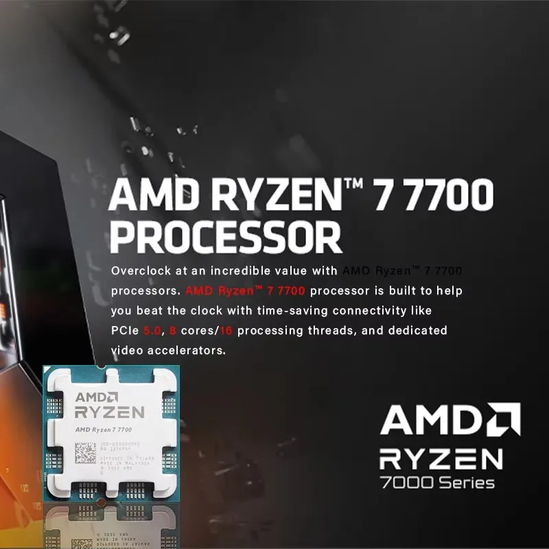 새로운 AMD Ryzen 7 7700 프로세서 3.8G - Pc Gaming Cpu 리뷰 및 가격