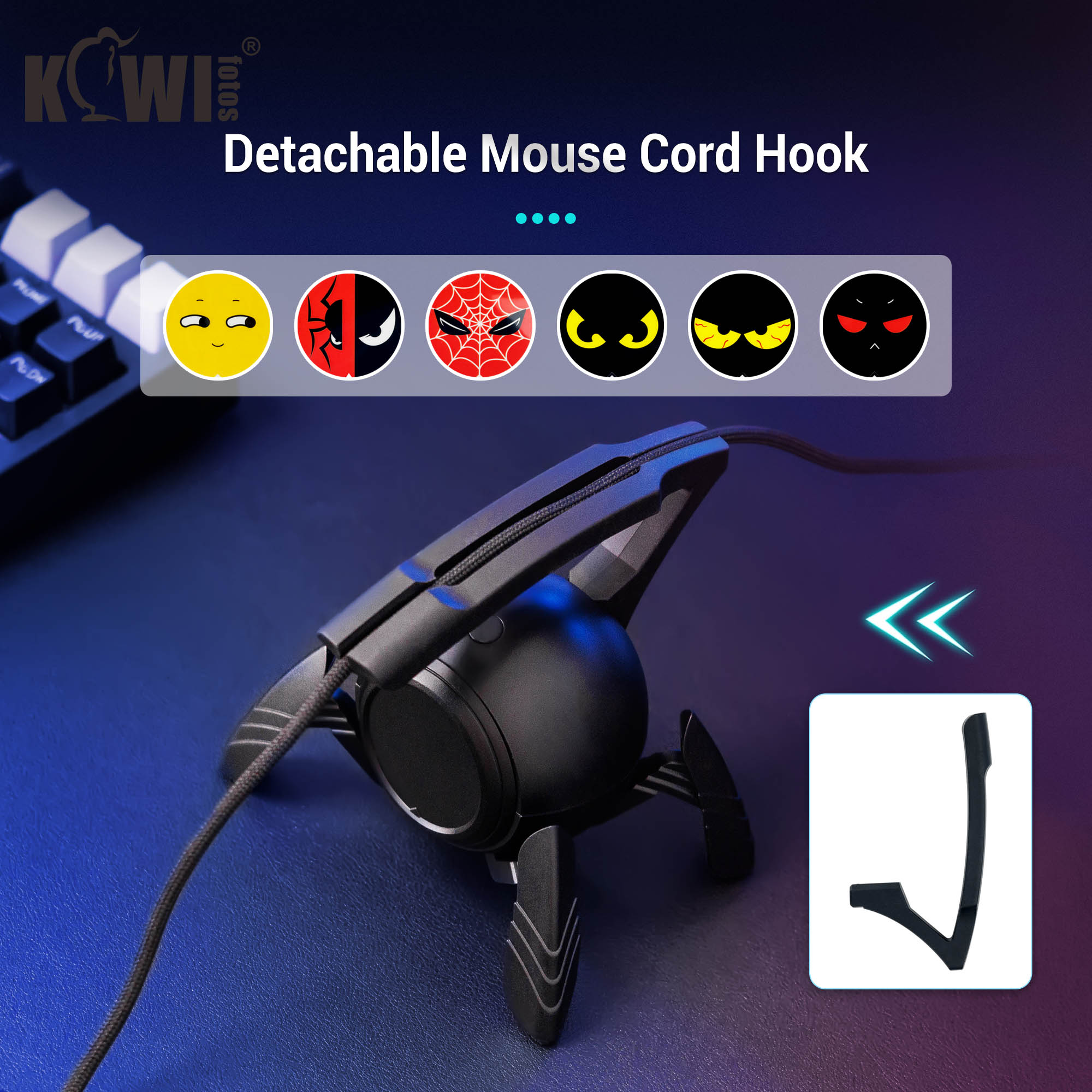 거치대 게이밍 마우스 번지코드 클립 와이어 정리함, E - Mouse Bungee Holder 리뷰 및 가격