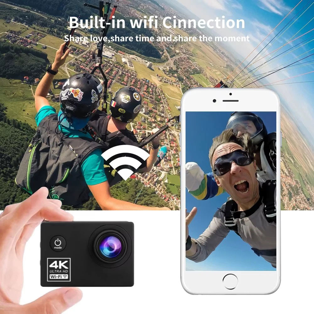 4K WiFi 액션 카메라 미니 방수 DV 캠코더 야외 - Webcam 4K 리뷰 및 가격