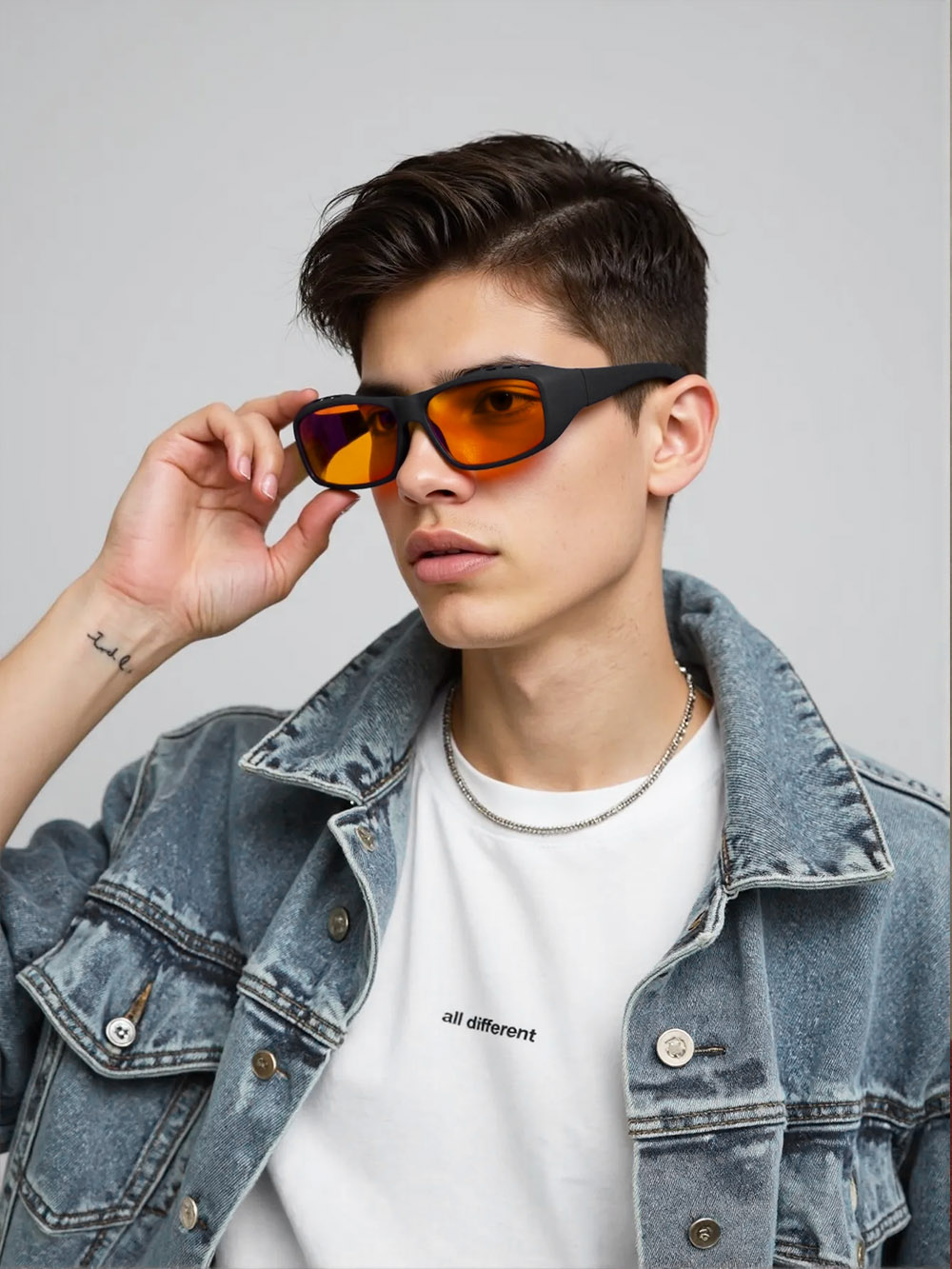 오렌지색과 노란색 렌즈가 있는 대형 블루라이트 차단 안 - Gaming Glasses Blue Light 리뷰 및 가격