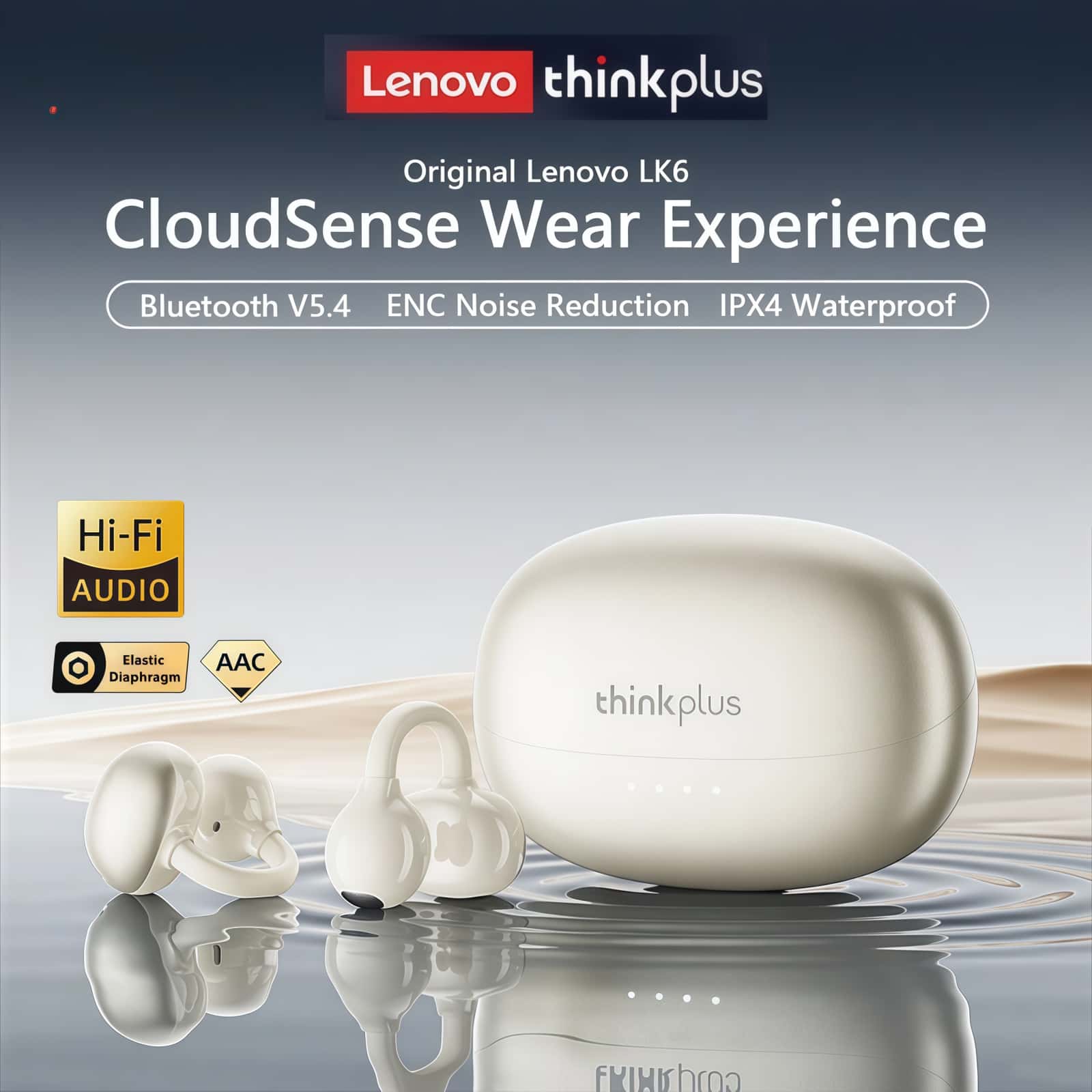 오리지널 레노버 LK6 무선 스포츠 이어폰 이어 클립  - Pc Gaming Earbuds 리뷰 및 가격
