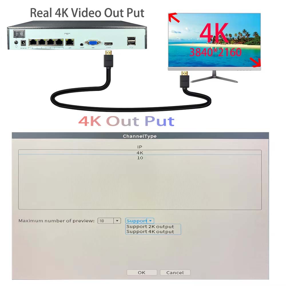 4K 10CH NVR 4/8포트 POE 8MP 5MP  - Webcam 4K 리뷰 및 가격