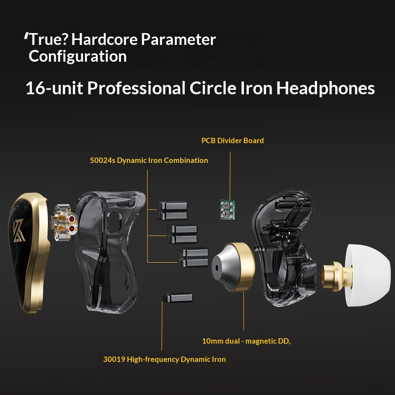 KZ ZAS 금속 유선 이어폰 16-유닛 하이브리드 기 - Pc Gaming Earbuds 리뷰 및 가격