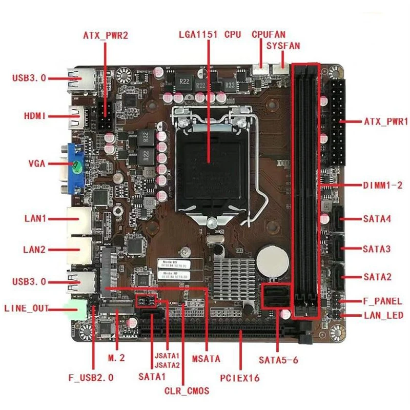 B365 미니-ITX 마더보드 LGA 1151 6베이  - Pc Gaming Video 리뷰 및 가격