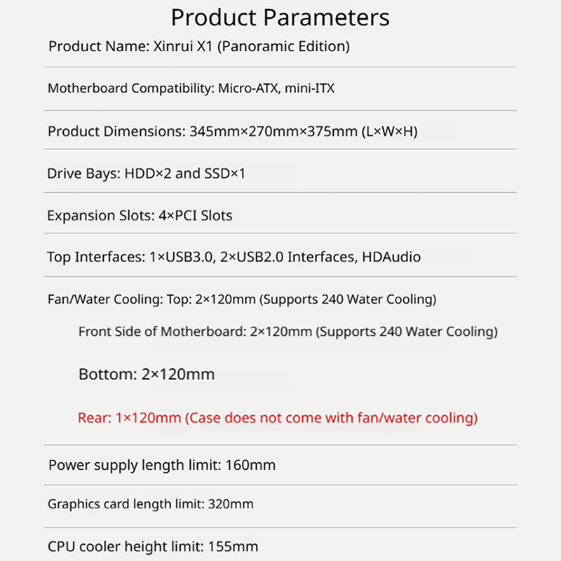 G-PARTNERS Xinrui X1 MATX 미니-I - Pc Gaming Dell 리뷰 및 가격
