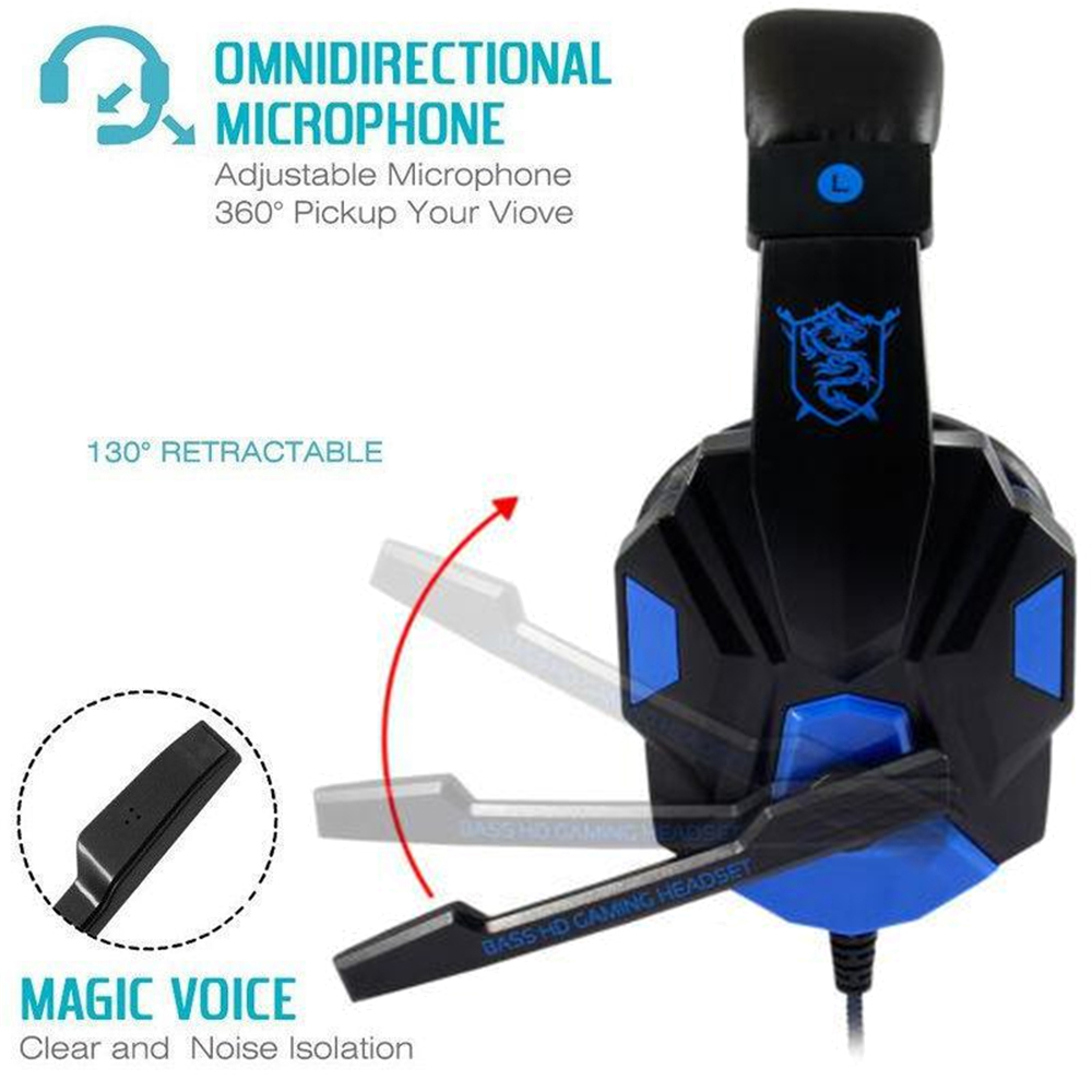 3.5mm 유선 게이밍 헤드폰 LED 조명 마이크 서브 - Pc Gaming Earbuds 리뷰 및 가격