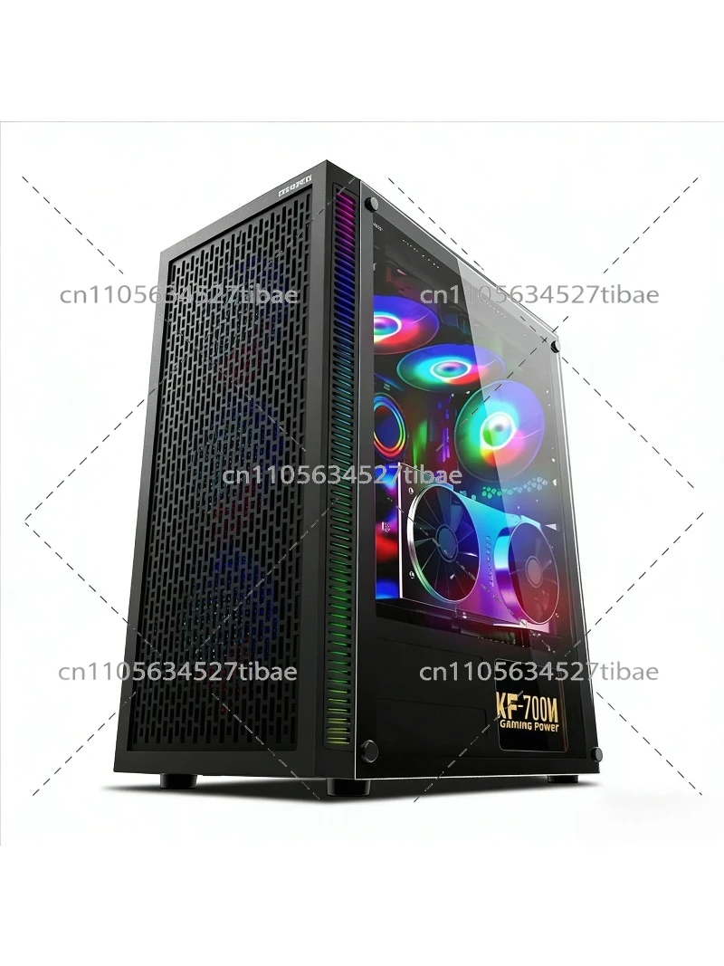 블랙 E-ATX 컴퓨터 케이스 (유리 측면 패널, 듀얼 - Pc Gaming Cpu 리뷰 및 가격